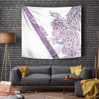Mawhero Paua shell Kowhaiwhai Taniko Personalised Tapestry Taniwha Maori Tribal Style