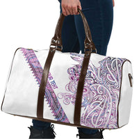 Mawhero Paua shell Kowhaiwhai Taniko Personalised Travel Bag Taniwha Maori Tribal Style