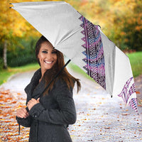 Mawhero Paua shell Kowhaiwhai Taniko Personalised Umbrella Taniwha Maori Tribal Style LT9 - Polynesian Pride