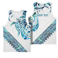Kahui Whetu Paua shell Kowhaiwhai Taniko Personalised Basketball Jersey Turtle Tattoo Maori Tribal Style LT9 - Polynesian Pride