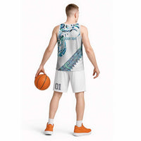 Kahui Whetu Paua shell Kowhaiwhai Taniko Personalised Basketball Jersey Turtle Tattoo Maori Tribal Style LT9 - Polynesian Pride