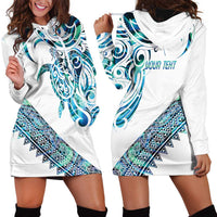 Kahui Whetu Paua shell Kowhaiwhai Taniko Personalised Hoodie Dress Turtle Tattoo Maori Tribal Style LT9 - Polynesian Pride