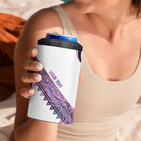 Mawhero Paua shell Kowhaiwhai Taniko Personalised 4 in 1 Can Cooler Tumbler Turtle Tattoo Maori Tribal Style LT9 - Polynesian Pride