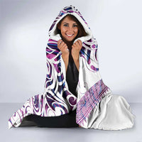 Mawhero Paua shell Kowhaiwhai Taniko Personalised Hooded Blanket Turtle Tattoo Maori Tribal Style
