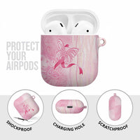 Breast Cancer Awareness AirPods Case Maile Pikake Lokelani Crown Flower Lei Inspired