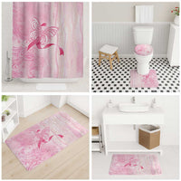 Breast Cancer Awareness Bathroom Set Maile Pikake Lokelani Crown Flower Lei Inspired