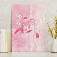 Breast Cancer Awareness Canvas Wall Art Maile Pikake Lokelani Crown Flower Lei Inspired
