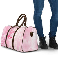 Breast Cancer Awareness Travel Bag Maile Pikake Lokelani Crown Flower Lei Inspired