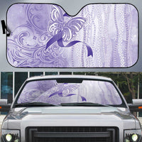 Epilepsy Awareness Auto Sun Shade Maile Pikake Lokelani Crown Flower Lei Inspired