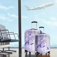 Epilepsy Awareness Luggage Cover Maile Pikake Lokelani Crown Flower Lei Inspired