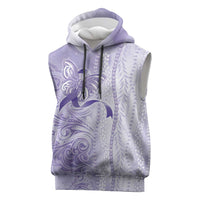 Epilepsy Awareness Sleeveless Hoodie Maile Pikake Lokelani Crown Flower Lei Inspired