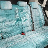 PTSD Awareness Back Car Seat Cover Maile Pikake Lokelani Crown Flower Lei Inspired LT9 - Polynesian Pride