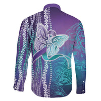 Suicide Prevention Awareness Family Matching Tank Maxi Dress and Hawaiian Shirt Maile Pikake Lokelani Crown Flower Lei Inspired LT9 - Polynesian Pride