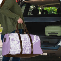 Purple Hawaiian Quilt Pattern Travel Bag Mixed Polynesian Tribal Arty - Polynesian Pride