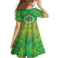 Cook Islands Constitution Day Family Matching Long Sleeve Bodycon Dress and Hawaiian Shirt Kuki Airani Since 1965 LT9 - Polynesian Pride