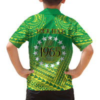 Cook Islands Constitution Day Family Matching Off Shoulder Maxi Dress and Hawaiian Shirt Kuki Airani Since 1965 LT9 - Polynesian Pride