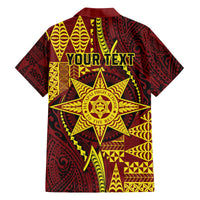 Personalised Tonga Haapai High School Family Matching Puletasi and Hawaiian Shirt Special Kupesi Pattern