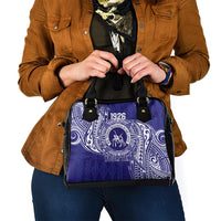 Personalised Tonga Queen Salote College Shoulder Handbag Kolisi Fefine 1926 Special Kupesi Pattern LT9 - Polynesian Pride