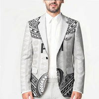 Custom Rugby Fiji National Heritage Blazer White Traditional Masi Inspired