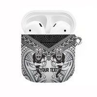 Custom Rugby New Zealand Black Fern AirPods Case Niho Taniwha Inspired