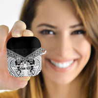 Custom Rugby New Zealand Black Fern AirPods Case Niho Taniwha Inspired