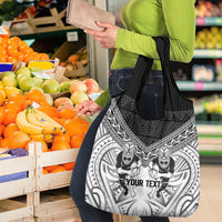 Custom Rugby New Zealand Black Fern Grocery Bag Niho Taniwha Inspired