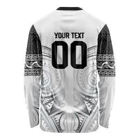 Custom Rugby New Zealand Black Fern Long Sleeve Shirt Niho Taniwha Inspired