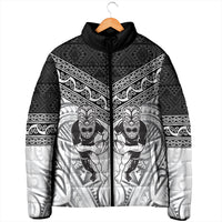 Custom Rugby New Zealand Black Fern Padded Jacket Niho Taniwha Inspired