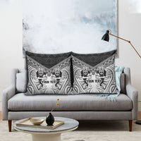 Custom Rugby New Zealand Black Fern Pillow Cover Niho Taniwha Inspired