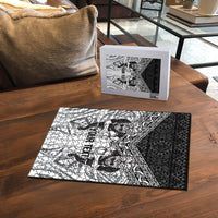 Custom Rugby New Zealand Black Fern Puzzle Niho Taniwha Inspired