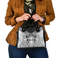 Custom Rugby New Zealand Black Fern Shoulder Handbag Niho Taniwha Inspired