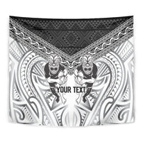 Custom Rugby New Zealand Black Fern Tapestry Niho Taniwha Inspired
