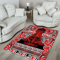 Aotearoa Iwi Ngapuhi Area Rug Maori Wharenui House Tribal Pattern LT9 - Polynesian Pride