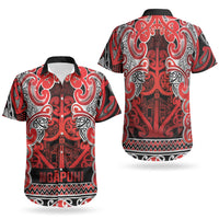 Aotearoa Iwi Ngapuhi Couples Matching Puletasi and Hawaiian Shirt Maori Wharenui House Tribal Pattern LT9 - Polynesian Pride