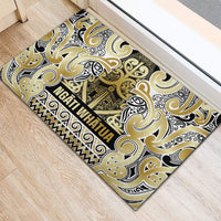 Aotearoa Iwi Ngati Whatua Rubber Doormat Maori Wharenui House Tribal Pattern LT9 - Polynesian Pride