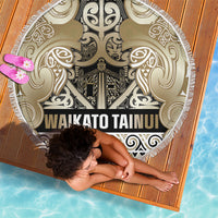 Aotearoa Iwi Waikato Tainui Beach Blanket Maori Wharenui House Tribal Pattern LT9 - Polynesian Pride