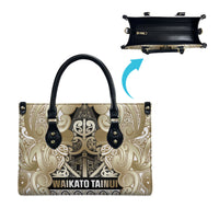 Aotearoa Iwi Waikato Tainui Leather Bag Maori Wharenui House Tribal Pattern LT9 - Polynesian Pride