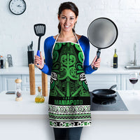 Aotearoa Iwi Ngati Maniapoto Apron Maori Wharenui House Tribal Pattern LT9 - Polynesian Pride