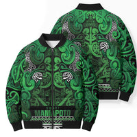 Aotearoa Iwi Ngati Maniapoto Bomber Puffer Jacket Maori Wharenui House Tribal Pattern LT9 - Polynesian Pride