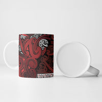 Aotearoa Iwi Te Arawa Ceramic Mug Maori Wharenui House Tribal Pattern LT9 - Polynesian Pride