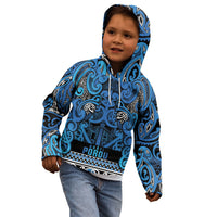 Aotearoa Iwi Ngati Porou Kid Hoodie Maori Wharenui House Tribal Pattern LT9 - Polynesian Pride