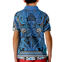 Aotearoa Iwi Ngati Porou Kid Polo Shirt Maori Wharenui House Tribal Pattern LT9 - Polynesian Pride
