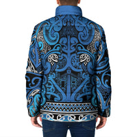 Aotearoa Iwi Ngati Porou Padded Jacket Maori Wharenui House Tribal Pattern LT9 - Polynesian Pride
