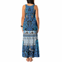 Aotearoa Iwi Ngati Porou Tank Maxi Dress Maori Wharenui House Tribal Pattern LT9 - Polynesian Pride