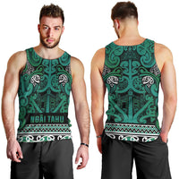 Aotearoa Iwi Ngai Tahu Men Tank Top Maori Wharenui House Tribal Pattern LT9 - Polynesian Pride