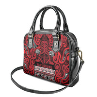 Aotearoa Iwi Ngati Kahungunu Shoulder Handbag Maori Wharenui House Tribal Pattern LT9 - Polynesian Pride