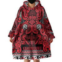 Aotearoa Iwi Ngati Kahungunu Wearable Blanket Hoodie Maori Wharenui House Tribal Pattern LT9 - Polynesian Pride
