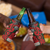 Aotearoa Iwi Tuhoe 4 in 1 Can Cooler Tumbler Maori Wharenui House Tribal Pattern LT9 - Polynesian Pride