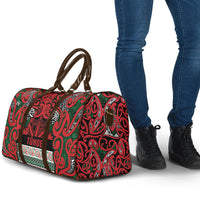 Aotearoa Iwi Tuhoe Travel Bag Maori Wharenui House Tribal Pattern LT9 - Polynesian Pride