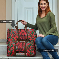 Aotearoa Iwi Tuhoe Travel Bag Maori Wharenui House Tribal Pattern LT9 - Polynesian Pride